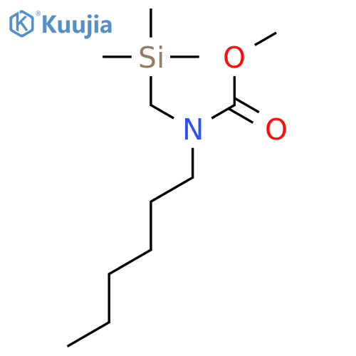 Carbamic acid, hexyl[(trimethylsilyl)methyl]-, methyl ester structure