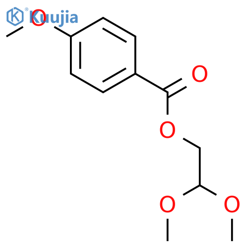 Benzoic acid, 4-methoxy-, 2,2-dimethoxyethyl ester structure