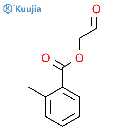 Benzoic acid, 2-methyl-, 2-oxoethyl ester structure
