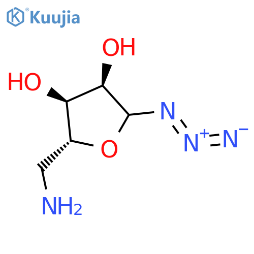 D-Ribofuranosyl azide, 5-amino-5-deoxy- structure