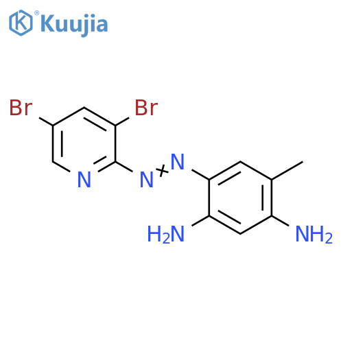 1,3-Benzenediamine, 4-[(3,5-dibromo-2-pyridinyl)azo]-6-methyl- structure