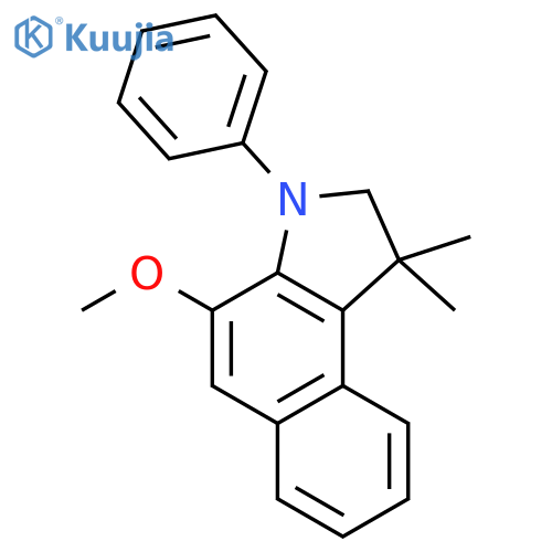 1H-BENZ[E]INDOLE, 2,3-DIHYDRO-4-METHOXY-1,1-DIMETHYL-3-PHENYL- structure