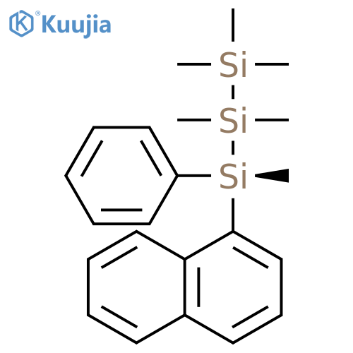 Trisilane, 1,1,1,2,2,3-hexamethyl-3-(1-naphthalenyl)-3-phenyl-, (3S)- structure