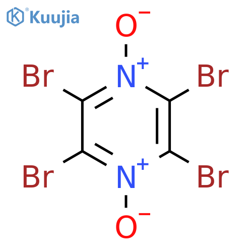 Pyrazine, tetrabromo-, 1,4-dioxide structure