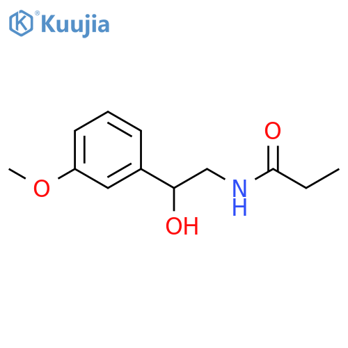 PROPANAMIDE, N-[2-HYDROXY-2-(3-METHOXYPHENYL)ETHYL]- structure