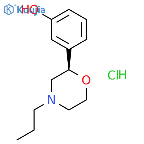 PHENOL, 3-[(2R)-4-PROPYL-2-MORPHOLINYL]-, HYDROCHLORIDE structure