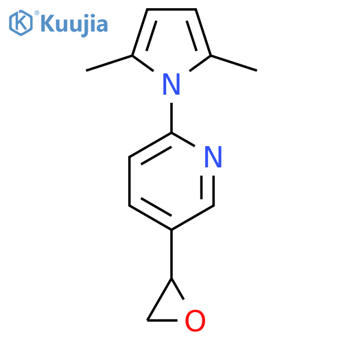 PYRIDINE, 2-(2,5-DIMETHYL-1H-PYRROL-1-YL)-5-OXIRANYL- structure