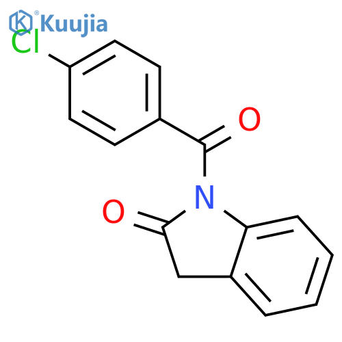 1-(4-Chlorobenzoyl)indolin-2-one structure