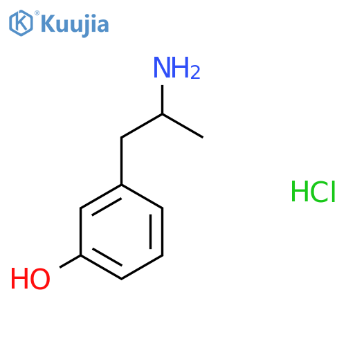 3-(2-aminopropyl)phenol hydrochloride structure