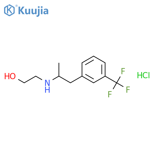 2-[1-[3-(trifluoromethyl)phenyl]propan-2-ylamino]ethanol,hydrochloride structure