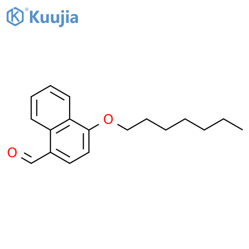1-NAPHTHALENECARBOXALDEHYDE, 4-(HEPTYLOXY)- structure