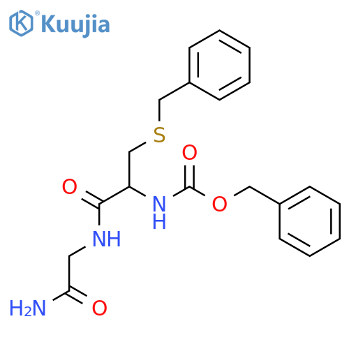 Glycinamide,N-[(phenylmethoxy)carbonyl]-S-(phenylmethyl)-L-cysteinyl- (9CI) structure