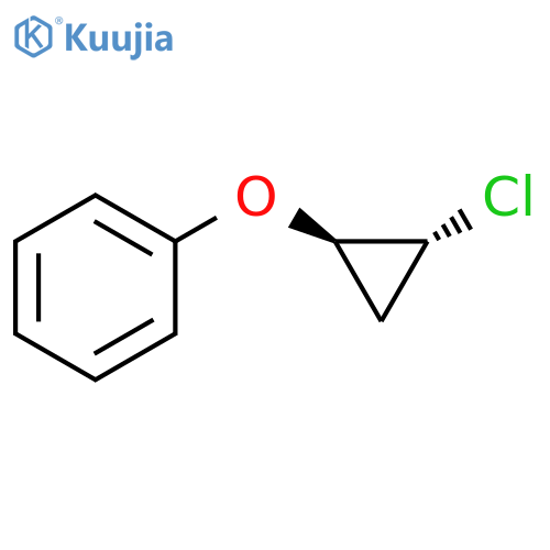 Benzene, [(2-chlorocyclopropyl)oxy]-, trans- (9CI) structure