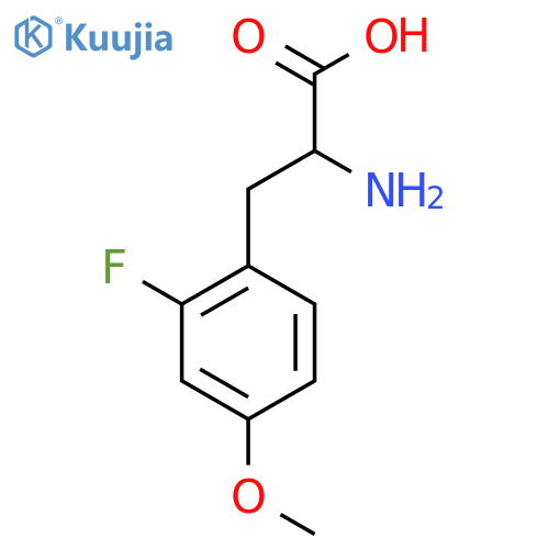 2-amino-3-(2-fluoro-4-methoxyphenyl)propanoic acid structure