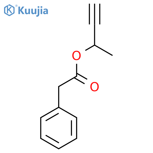 Phenylacetic acid, but-3-yn-2-yl ester structure
