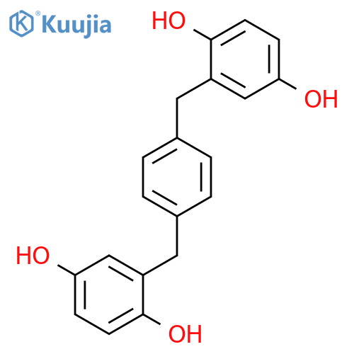 1,4-BENZENEDIOL, 2,2'-[1,4-PHENYLENEBIS(METHYLENE)]BIS- structure
