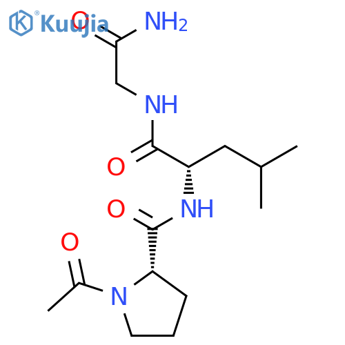 1-Acetyl-L-prolyl-L-leucylglycinamide structure