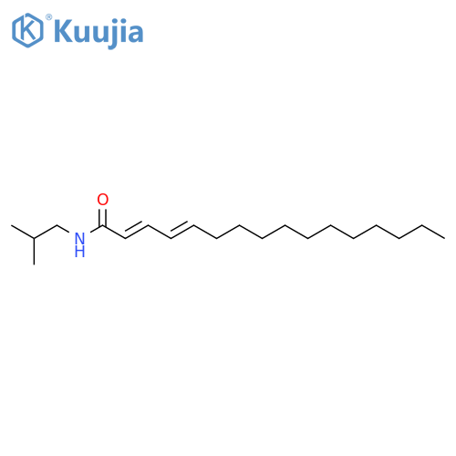 (2E,4E)-N-(2-methylpropyl)hexadeca-2,4-dienamide structure