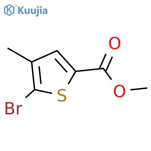 Methyl 5-bromo-4-methyl-2-thiophenecarboxylate structure