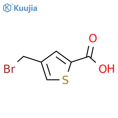 2-Thiophenecarboxylic acid, 4-(bromomethyl)- structure