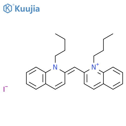 QUINOLINIUM, 1-BUTYL-2-[(1-BUTYL-2(1H)-QUINOLINYLIDENE)METHYL]-, IODIDE structure