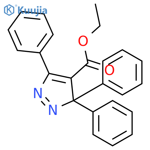 3H-Pyrazole-4-carboxylic acid, 3,3,5-triphenyl-, ethyl ester structure
