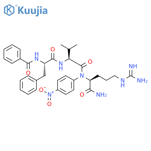 L-Argininamide,N-benzoyl-L-phenylalanyl-L-valyl-N-(4-nitrophenyl)- structure