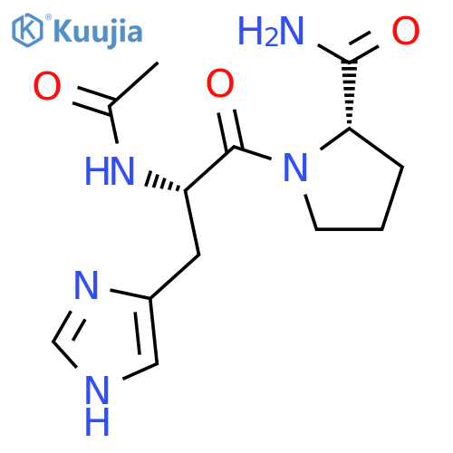 L-PROLINAMIDE, N-ACETYL-L-HISTIDYL- structure
