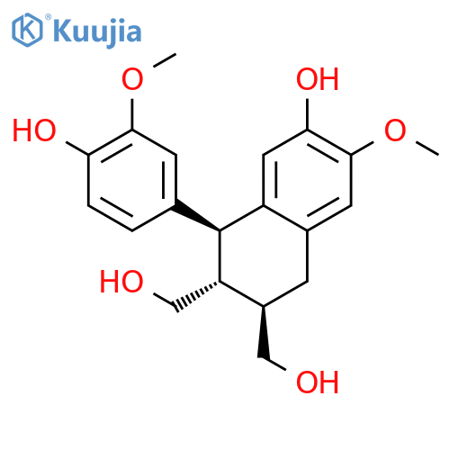 2,3-Naphthalenedimethanol,1,2,3,4-tetrahydro-7-hydroxy-1-(4-hydroxy-3-methoxyphenyl)-6-methoxy-,(1S,2R,3R)- structure