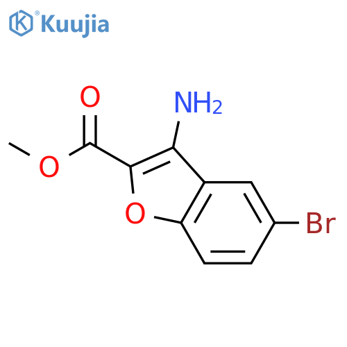 Methyl 3-amino-5-bromobenzofuran-2-carboxylate structure