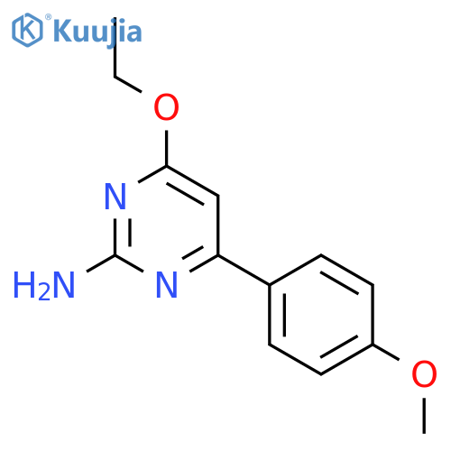 2-Pyrimidinamine,4-ethoxy-6-(4-methoxyphenyl)- structure
