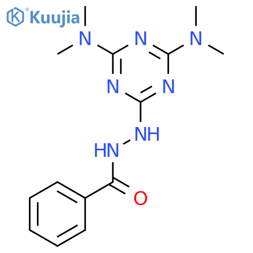 Benzoic acid,2-[4,6-bis(dimethylamino)-1,3,5-triazin-2-yl]hydrazide structure