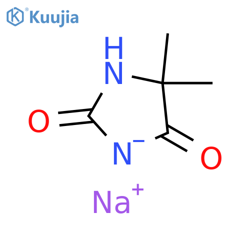 2,4-Imidazolidinedione, 5,5-dimethyl-, monosodium salt structure