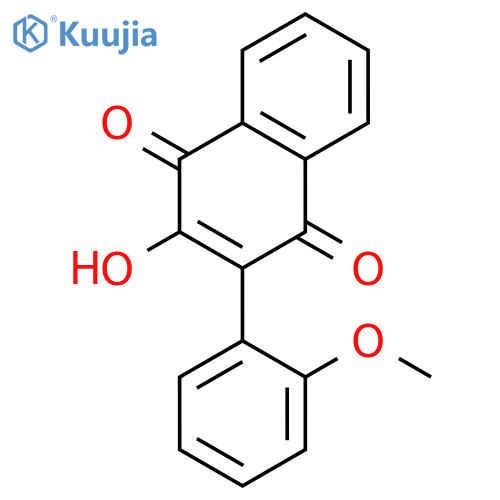 1,4-Naphthalenedione, 2-hydroxy-3-(2-methoxyphenyl)- structure