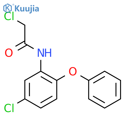 2-chloro-N-(5-chloro-2-phenoxyphenyl)acetamide structure