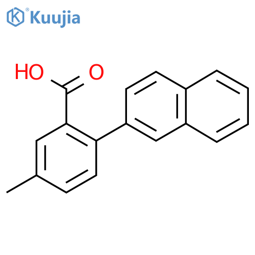 5-Methyl-2-(naphthalen-2-YL)benzoic acid structure