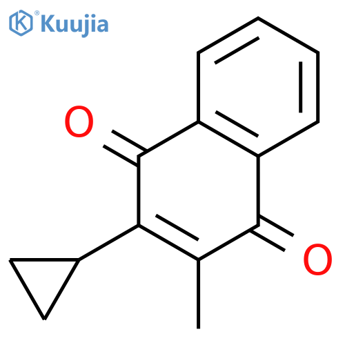 1,4-Naphthalenedione, 2-cyclopropyl-3-methyl- structure