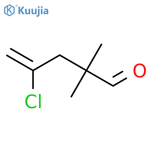 4-chloro-2,2-dimethylpent-4-enal structure