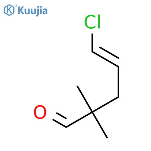 5-chloro-2,2-dimethylpent-4-enal structure