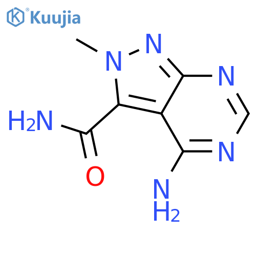 4-amino-2-methylpyrazolo[3,4-d]pyrimidine-3-carboxamide structure