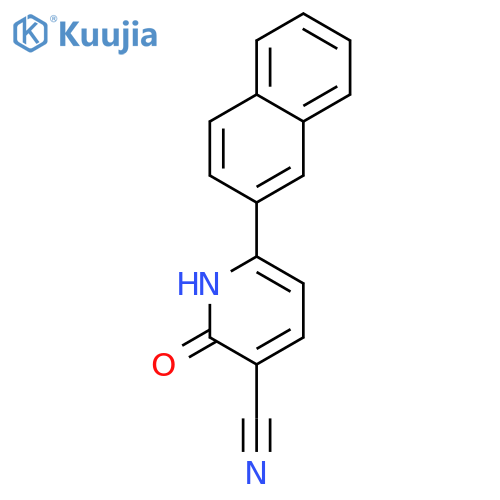3-Pyridinecarbonitrile, 1,2-dihydro-6-(2-naphthalenyl)-2-oxo- structure