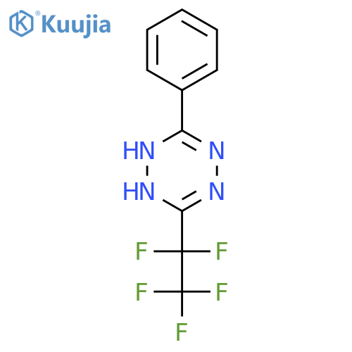 1,2,4,5-TETRAZINE, 1,2-DIHYDRO-3-(PENTAFLUOROETHYL)-6-PHENYL- structure