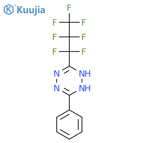 1,2,4,5-Tetrazine, 3-(heptafluoropropyl)-1,2-dihydro-6-phenyl- structure