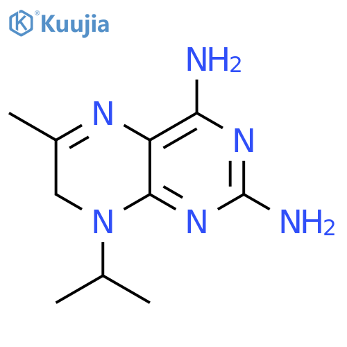 2,4-Pteridinediamine, 7,8-dihydro-6-methyl-8-(1-methylethyl)- structure