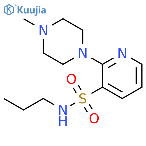2-(4-methylpiperazin-1-yl)-N-propylpyridine-3-sulfonamide structure