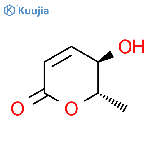 2H-Pyran-2-one,5,6-dihydro-5-hydroxy-6-methyl-, (5R,6S)- structure