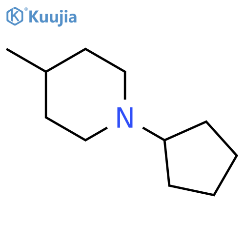 PIPERIDINE, 1-CYCLOPENTYL-4-METHYL- structure