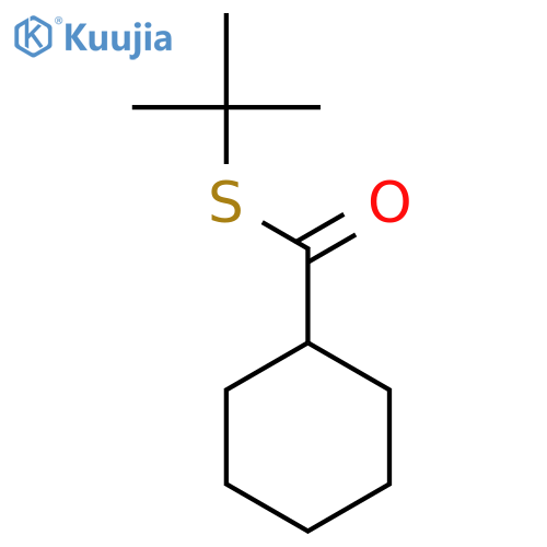 Cyclohexanecarbothioicacid, S-(1,1-dimethylethyl) ester structure