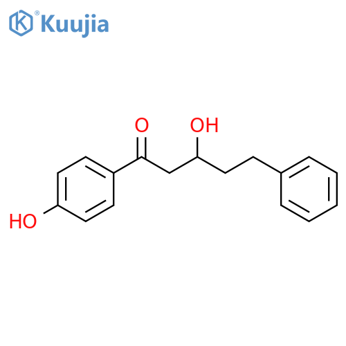 1-Pentanone,3-hydroxy-1-(4-hydroxyphenyl)-5-phenyl-, (+)- structure