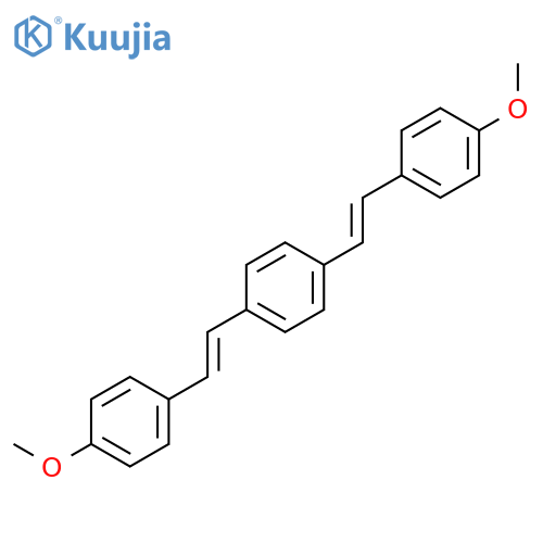 Benzene, 1,4-bis[(1E)-2-(4-methoxyphenyl)ethenyl]- structure